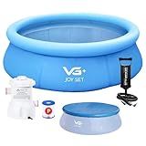 Piscina Inflável Joy Set 4760L Circular 300cm Com Filtro Capa Bomba VG Plus 220 Volts 
