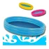 Piscina Inflável Para Crianças 118l 3 Anéis Super Resistente Cor Azul