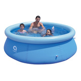 Piscina Inflável Redonda 2600l 2 4m X 63cm Avenli Azul Pvc Resistente