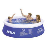 Piscina Inflável Redonda Kala 196126 De 305cm X 76cm 4000l Cor Azul