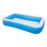 Piscina Inflável Retangular Intex 58484 De 305cm X 183cm X 56cm 1020l Azul E Branca