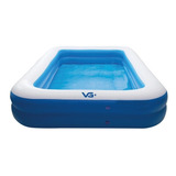 Piscina Inflável Retangular Vg Plus 12021 De 150cm X 110cm X 50cm 302l Azul Caixa
