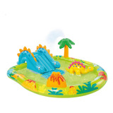 Piscina Playground Dino Inflavel Infantil Intex 143 Litros