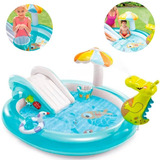 Piscina Playground Inflável Jacaré 160 Litros 57165 Intex