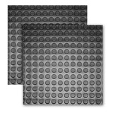 Piso Antiderrapante Moeda Borracha Placa 50x50 Com 15 Pc