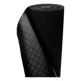 Piso Borracha Moeda Preto 3mm Rolo De 12 00x1 00mts