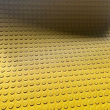 Piso Emborrachado Moeda 3mm Anti ruido 5 00x80cm Amarelo