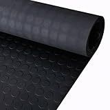 Piso Pastilhado Preto De 3 Milímetros Rolo De 50cm X 100cm