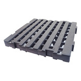 Piso Plástico Palete 40x40 X 4 5 Estrado Reforçado Cor Preto