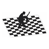 Piso Tapete Lona Pista De Dança Xadrez 2m X 2m