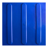 Piso Tátil Pvc  Direcional Azul 25x25cm Kit 16pçs
