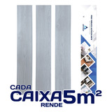 Piso Vinilico Auto Adesivo Régua Madeira Cinza Caixa 5m M05