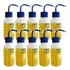 Pisseta 250 Ml Graduada Polietileno Bico Curvo Kit 10 Un 