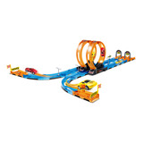 Pista Barrettoimports Corrida Mega Loop Carro Fricção 31pcs Cor Colorido