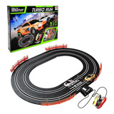 Pista De Carrinhos Infantil Autorama Turbo Run Circuito Oval