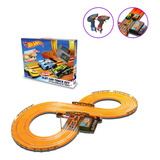 Pista De Corrida Infantil Hot Wheels 2 Carros Multikids Cor Laranja
