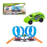 Pista De Corrida Pra Carrinhos Pista Looping 4 Voltas 68 Pc