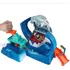 Pista De Manobras Hot Wheels City Robô Tubarão   Carrinho Cor Azul 