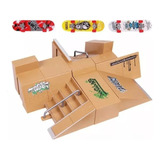 Pista De Skate De Dedo Skatepark Miniatura Fingerboard Rampa
