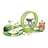 Pista Dinossauro Track Com Looping E Acessórios 119 Peças Carrinho DM Toys DMT6132