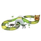 Pista Dinossauro Track Com Tunel E Acessórios 109 Peças Carrinho DM Toys DMT6130