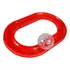 Pista Hamster Oval Gp 6 Partes Vermelha Cor Vermelho