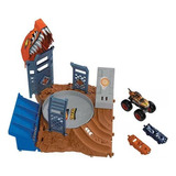 Pista Hot Wheels Monster Truck Desafio Do Giro Mattel Cor Az