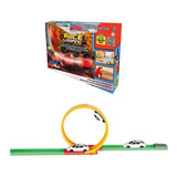 Pista Infantil C 2 Carrinhos Looping Rampa Downhill Promoção