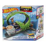 Pista Looping De Ataque Do Crocodilo Hot Wheels City Mattel