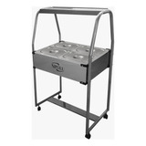 Pista Quente Buffet Térmico Self Service 4 Cubas 6 Lts Inox