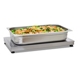 Pista Quente Mesa Aquecedora Inox Restaurante Buffets Titã