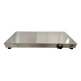 Pista Quente Térmica Mesa Aquecida Inox 55x32cm Para Lanches