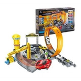 Pista Speedster Pit Stop Looping Carrinho Comp Hot Wheels