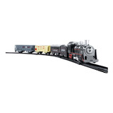 Pista Trem Locomotiva Com Luz E Som Trilhos 103 5cm
