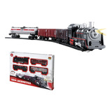 Pista Trem Trenzinho Ferrorama Locomotiva Infantil Som E Luz