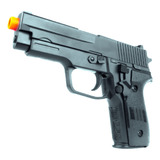 Pistola Airsoft 6mm 10 Alvos Brinquedo Polímero Mola Full