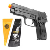 Pistola Airsoft De Pressão Spring Vg P226 2124 Mola 6mm bbs