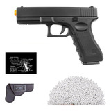Pistola Airsoft Full Metal Glock V20 coldre gunpad Esferas