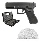 Pistola Airsoft Full Metal Spring Glock V20 Vigor Maleta
