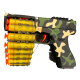 Pistola Arma Brinquedo Lança Dardos Glock