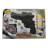 Pistola Arma De Brinquedo Atira Dardo E Disco De Pressão Top