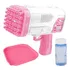 Pistola Art Brink Bazuka Lança Bolhas Cor Rosa