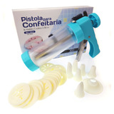 Pistola Biscoito Cozinha Confeitaria 6 Bicos 16 Moldes Cooki