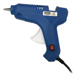 Pistola Cola Quente Azul Bivolt 40w Botão Liga Desliga 110v 220v