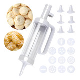 Pistola Confeitar Maquina Biscoito 19 Peças