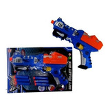 Pistola Dardos 6 Balas Espuma Similar Nerf Alvo Certo Azul