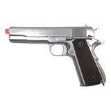 Pistola De Airsoft Gbb 1911 Colt Aw cybergun Full metal Silv