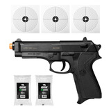 Pistola De Airsoft Spring Sp92 6mm Qgk 2000 Bbs Alvo