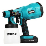 Pistola De Pintura A Bateria Sem Fio Pulverizador Tinta Hvlp