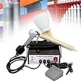 Pistola De Pintura A Pó Sistema Portátil De Pintura A Pó Conjunto De Máquina De Pulverização Eletrostática Interruptor De Pedal 30 50KV Black